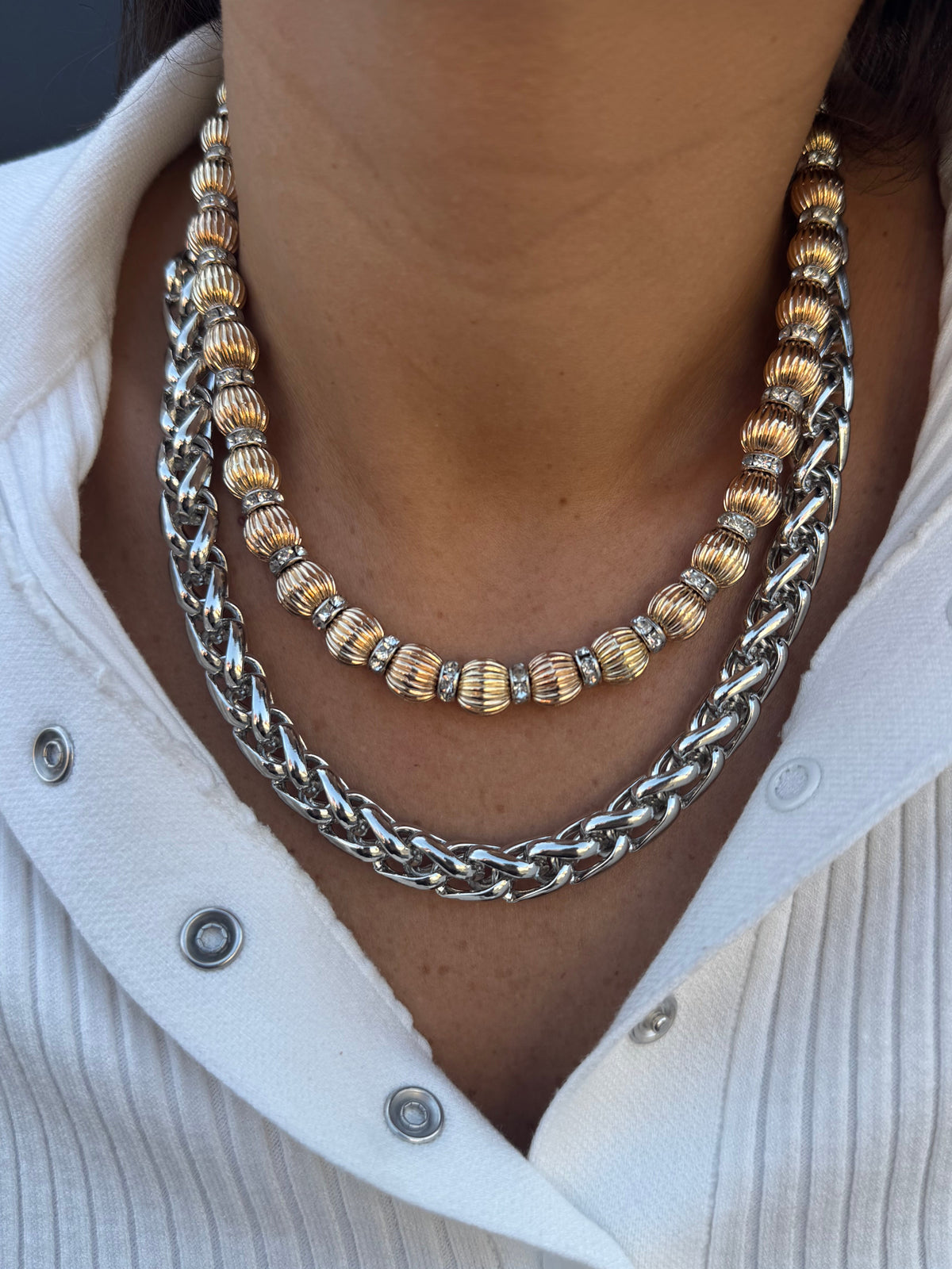 Collier destroy doré grand modèle 💛