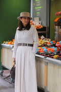 Robe longue bi matière