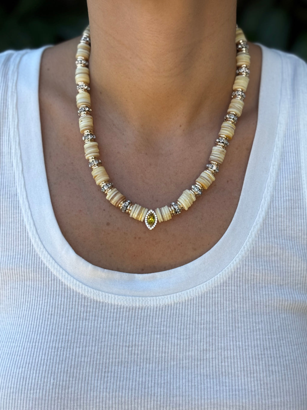Collier Marquise Jaune 💛