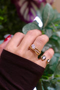 Bague triple alliance poire
