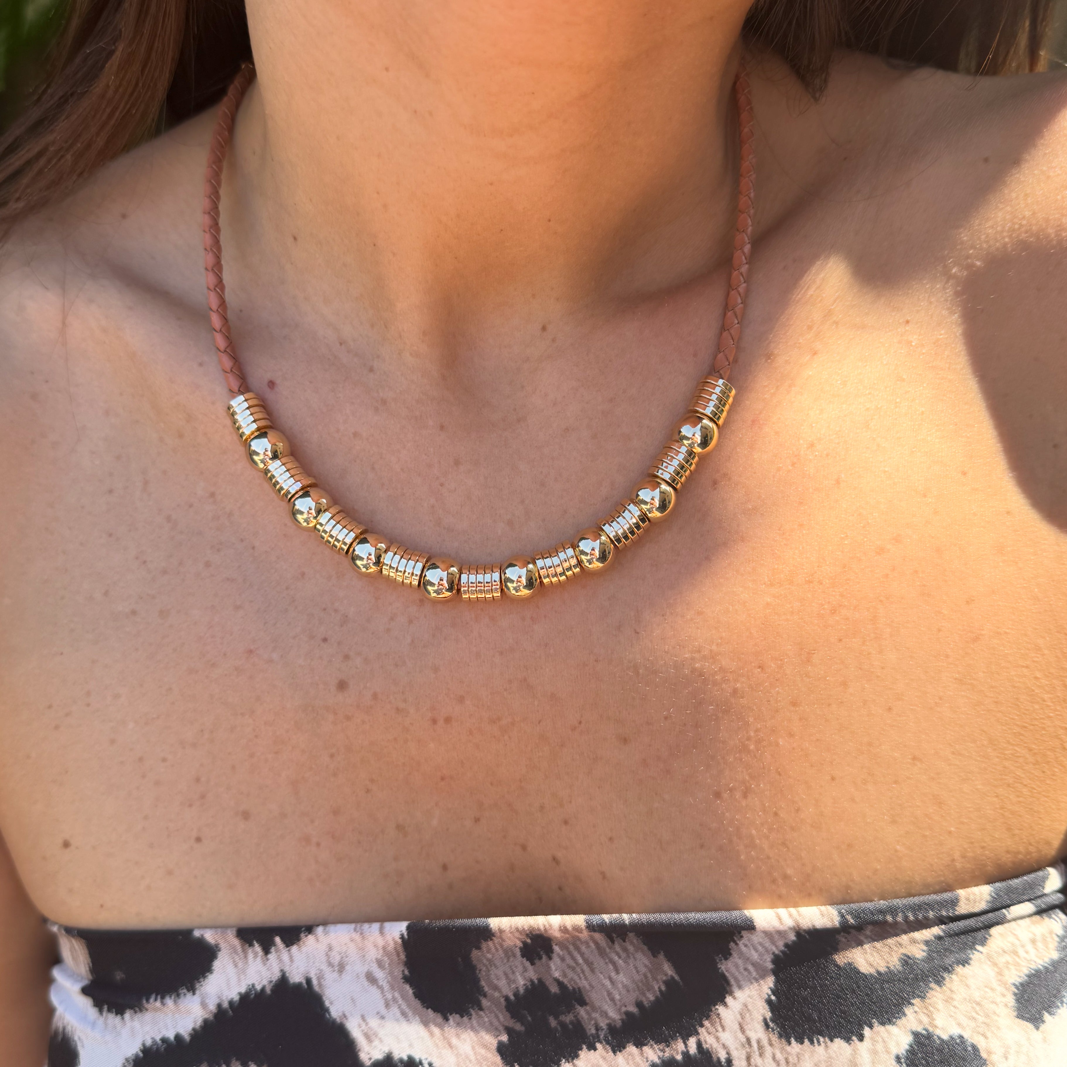 Collier Bluma Cordon Marron 🤎