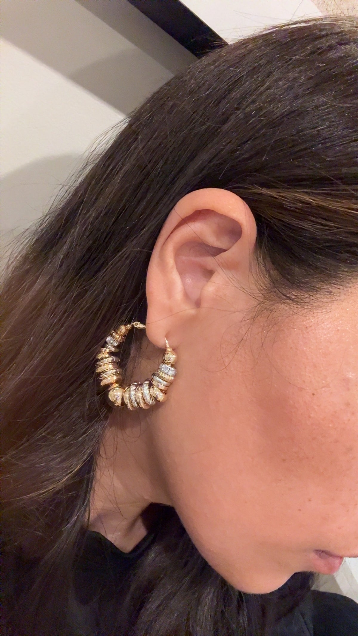 Boucles d’oreille destroy grand modèle