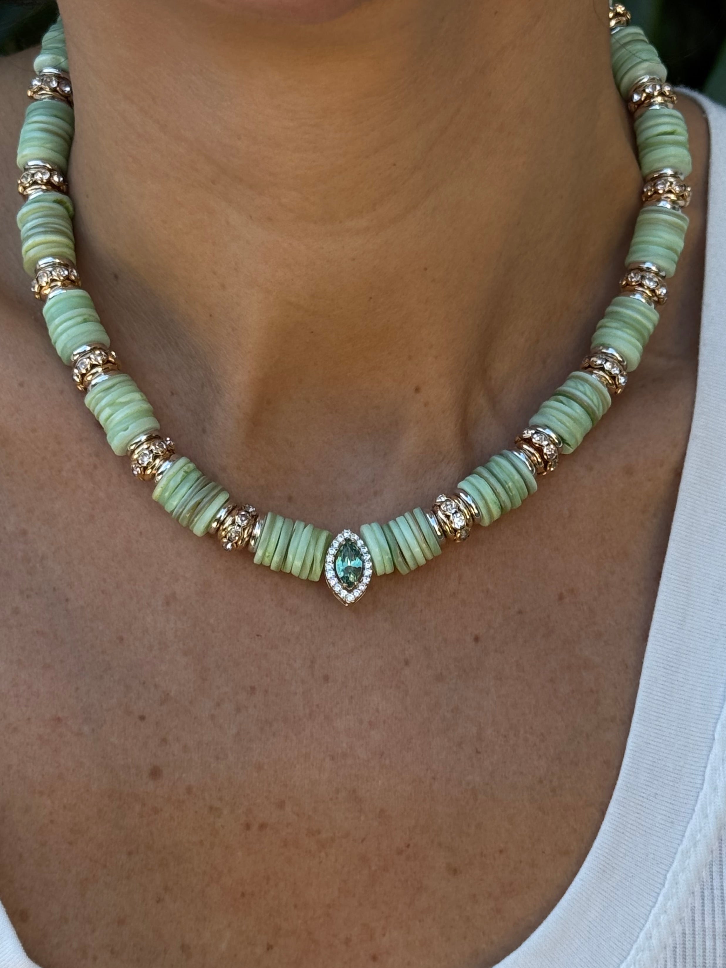 Collier Marquise Vert 💚