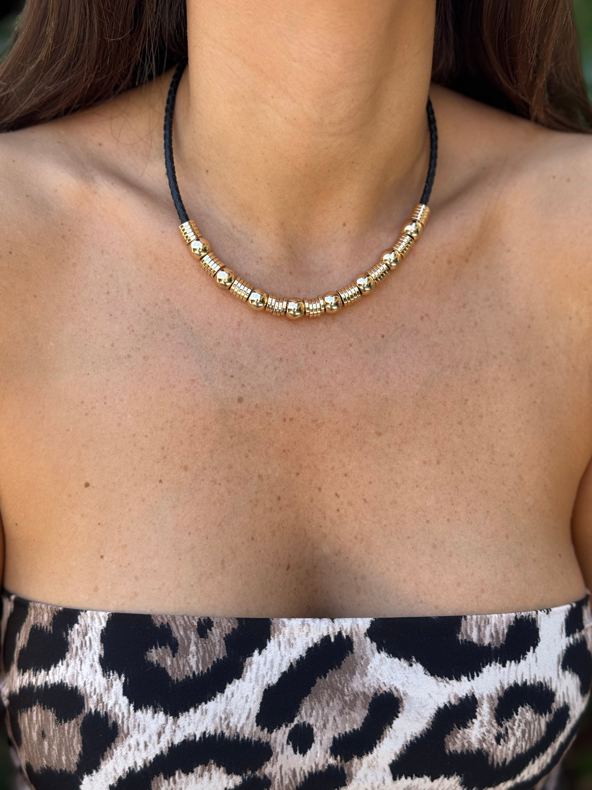 Collier Bluma Cordon noir 🖤
