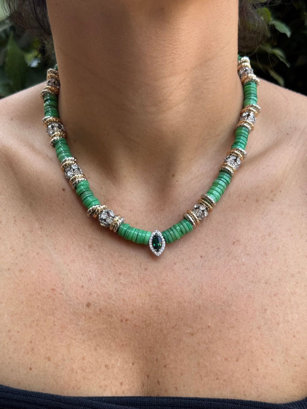 Collier Marquise Vert foncé 💚
