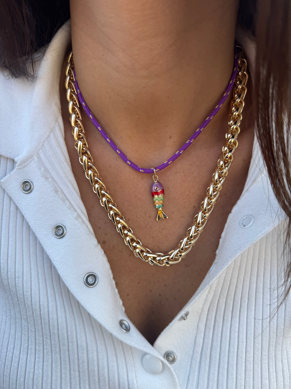 Collier corde poisson 🐠
