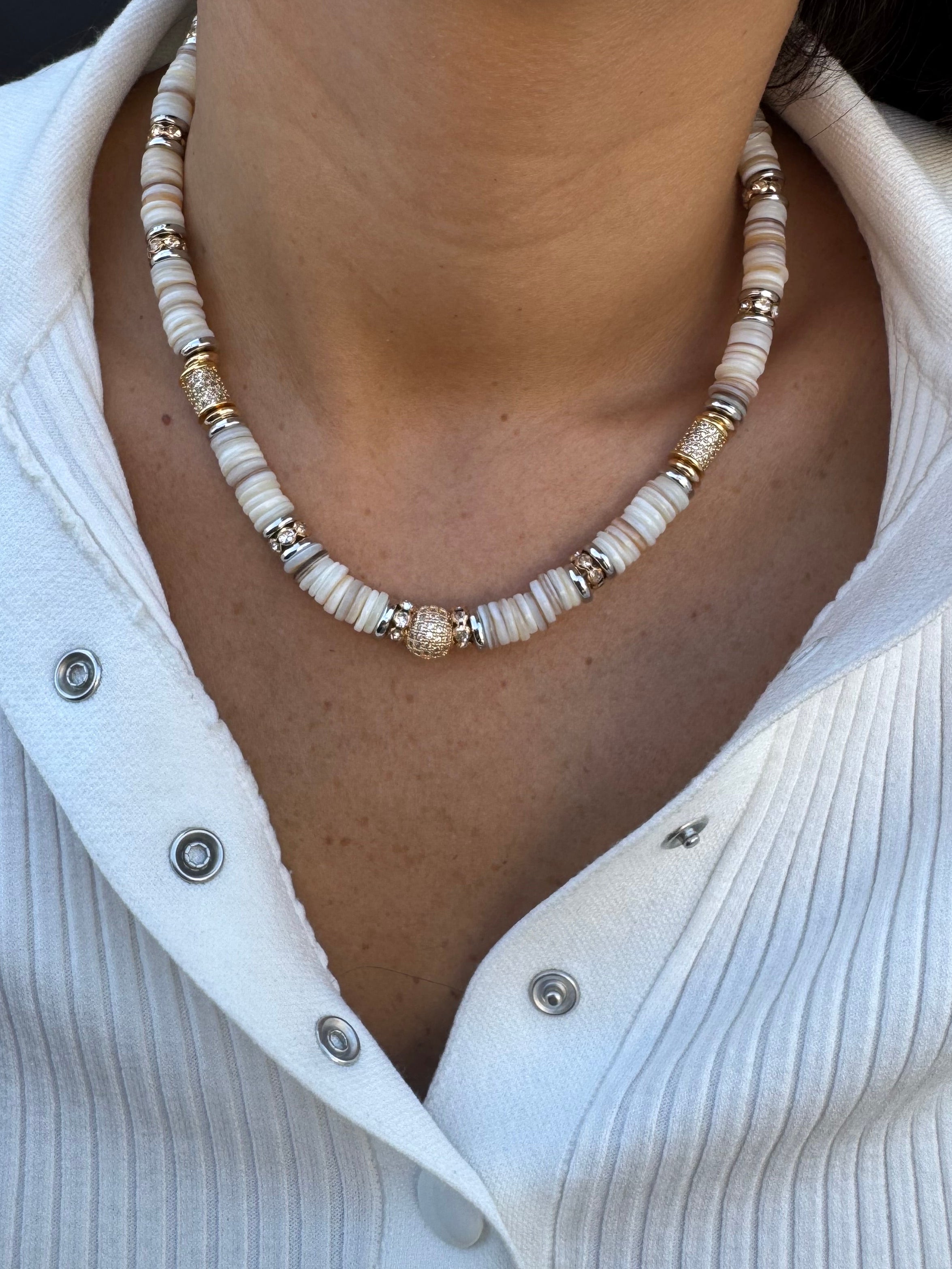 Collier Noa Blanc 🤍
