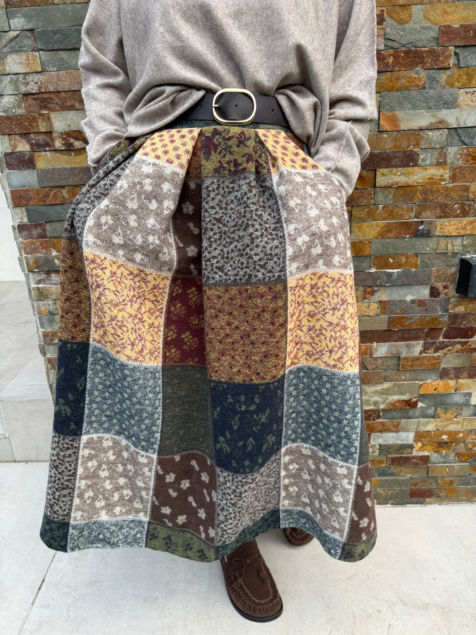Jupe effet patchwork