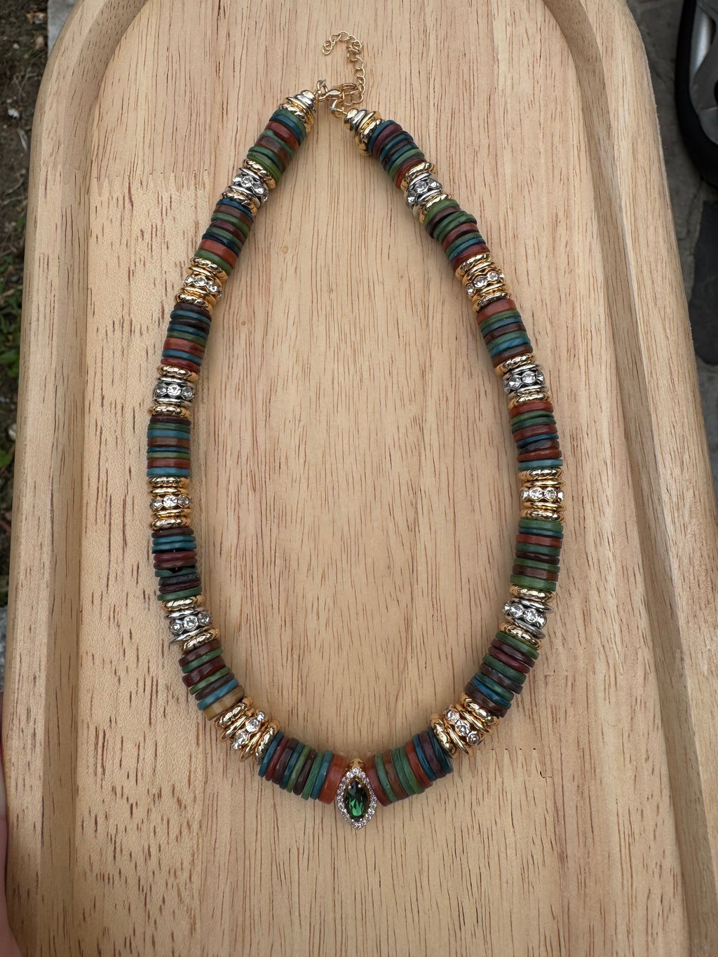 Collier Marquise Kaki
