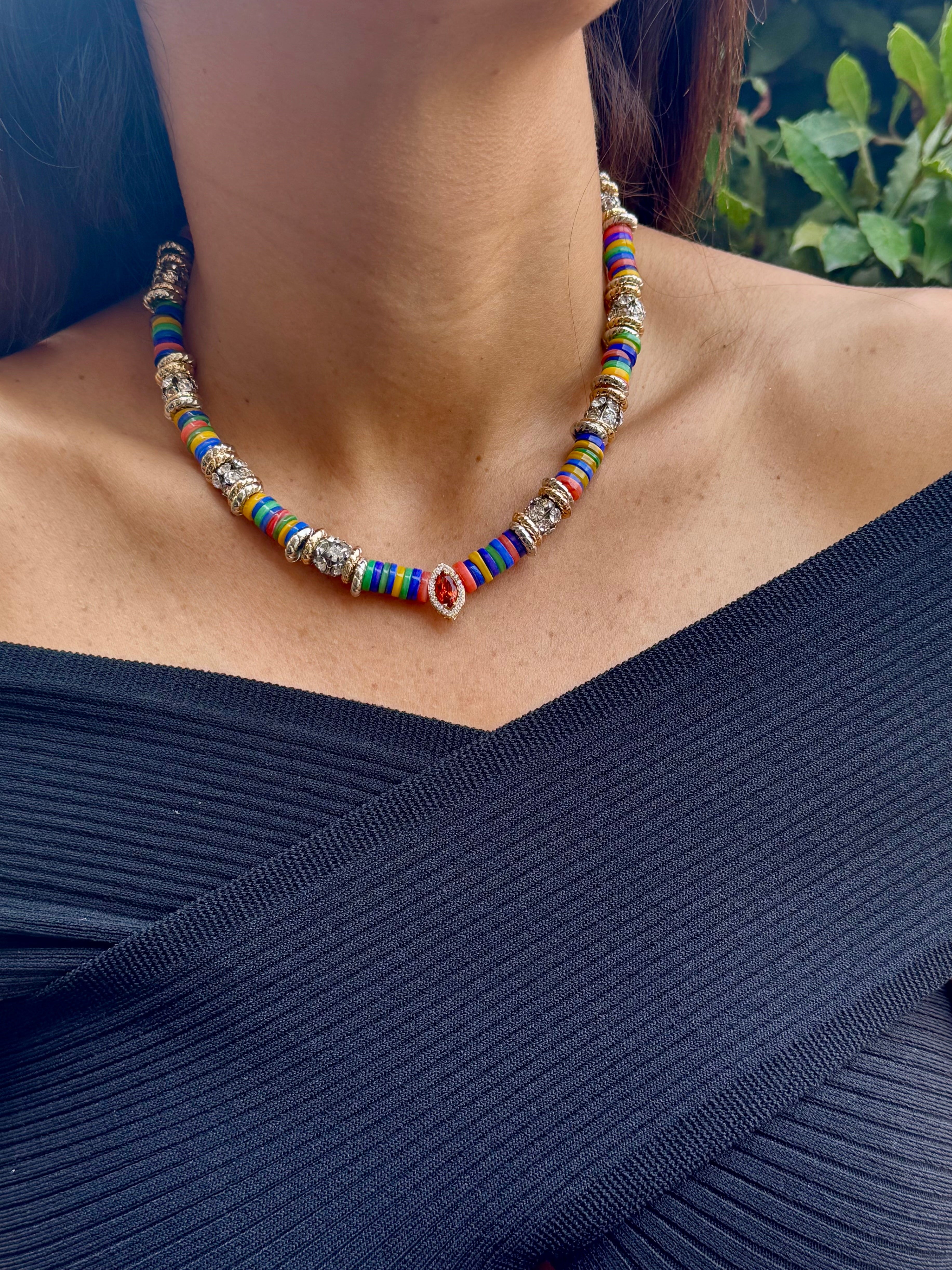 Collier Marquise Multicolore 💙