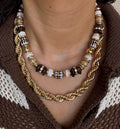 Collier destroy perle marron 🤎