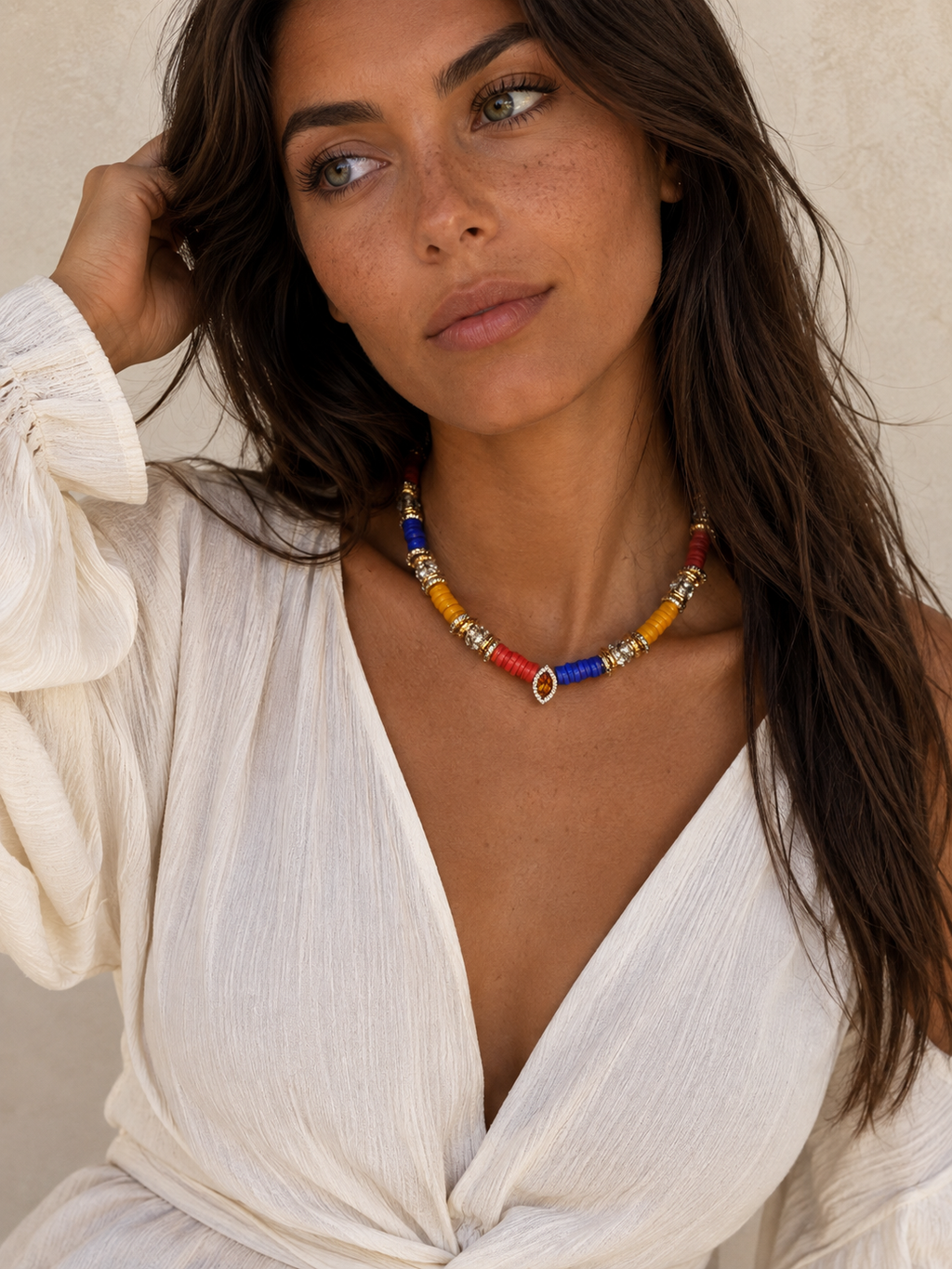 Collier Marquise 3 couleurs 💙💛❤️