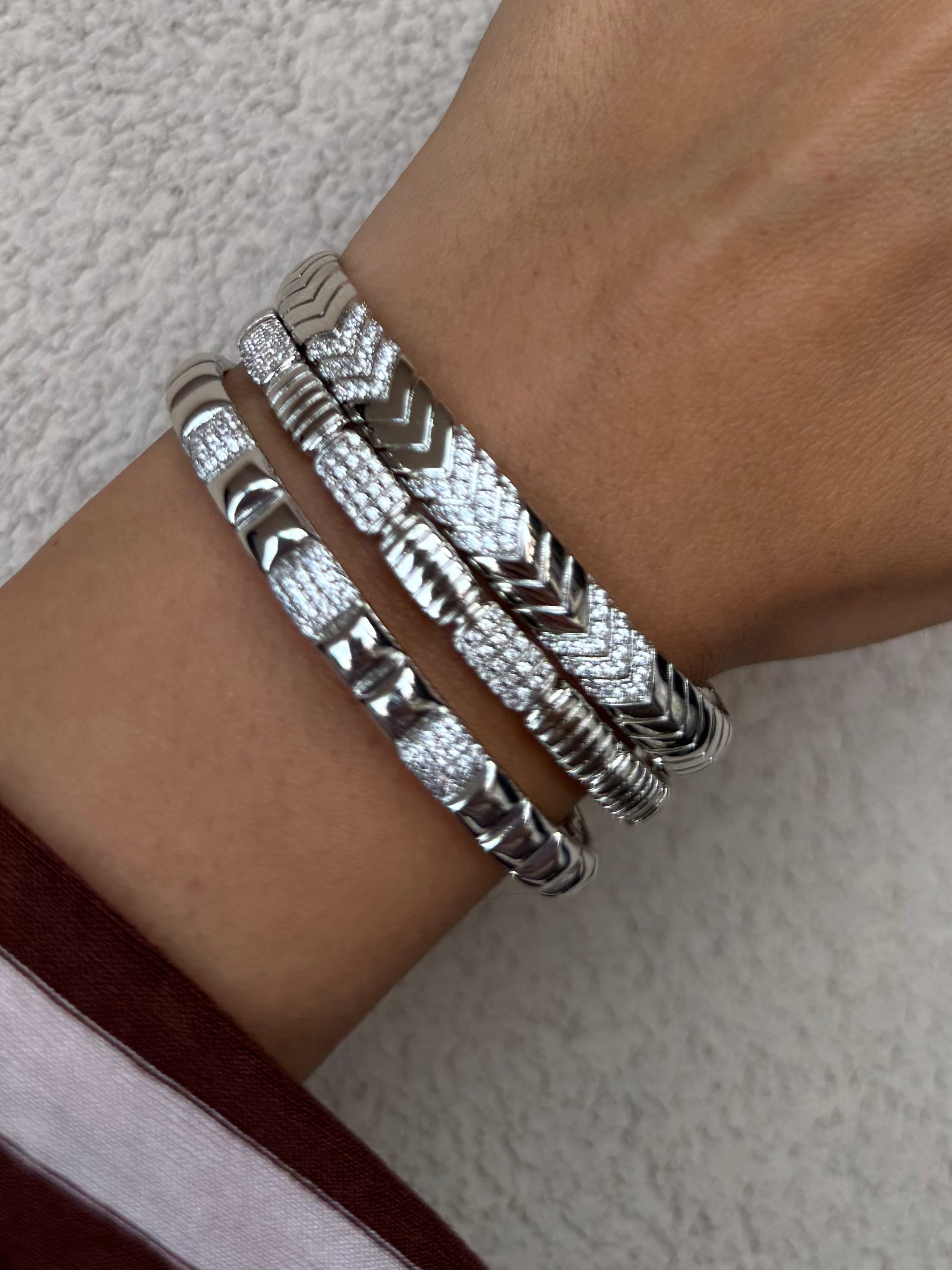 Lot de 3 Bracelet argent 🤍
