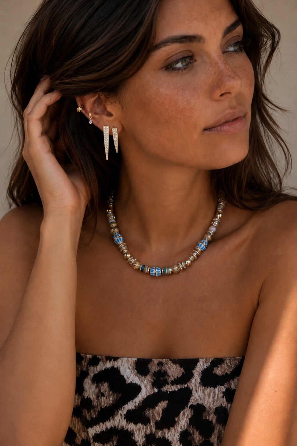 Boucle d’oreille plaqué or ✨