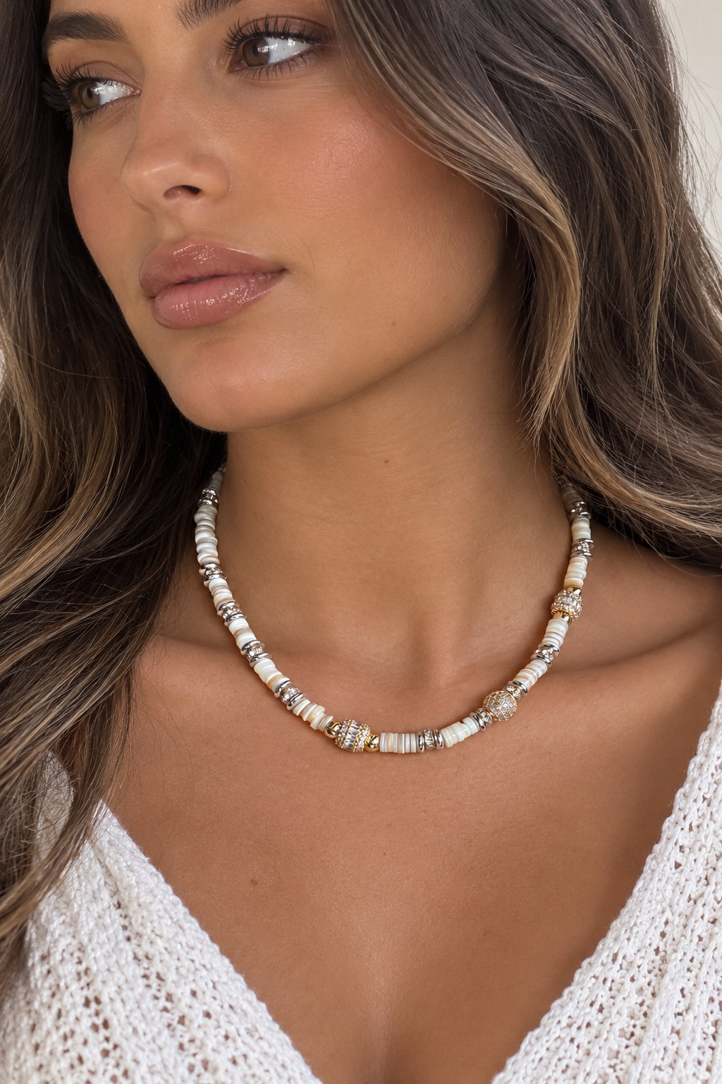Collier Noa Blanc 🤍