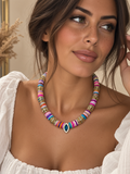 Collier Marquise multicolore rosé