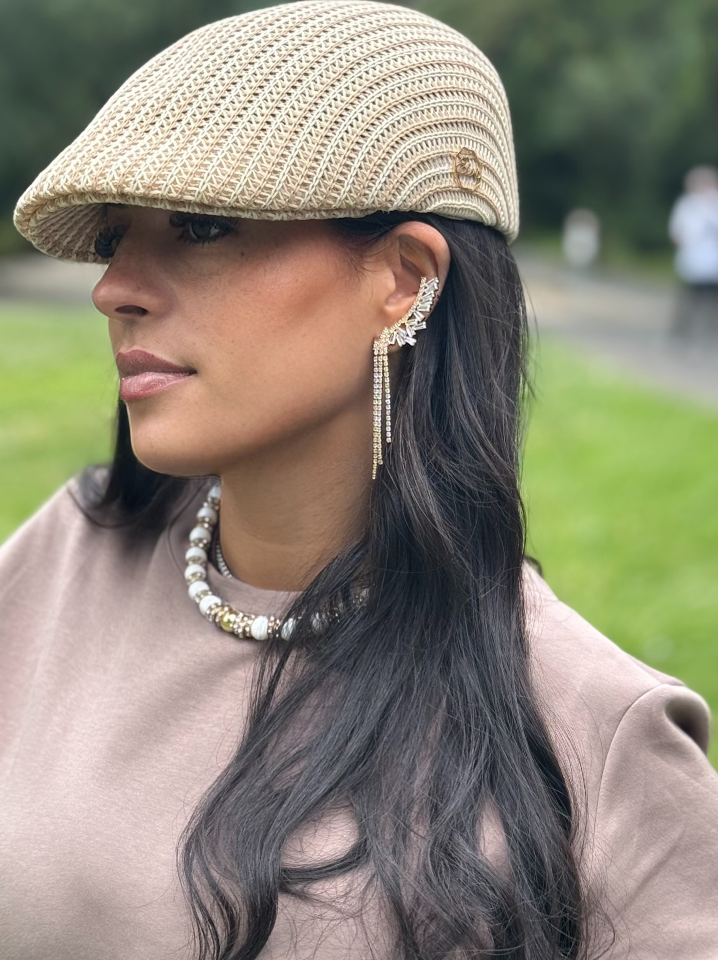 Boucles d’oreilles montante avec ear cuff ✨
